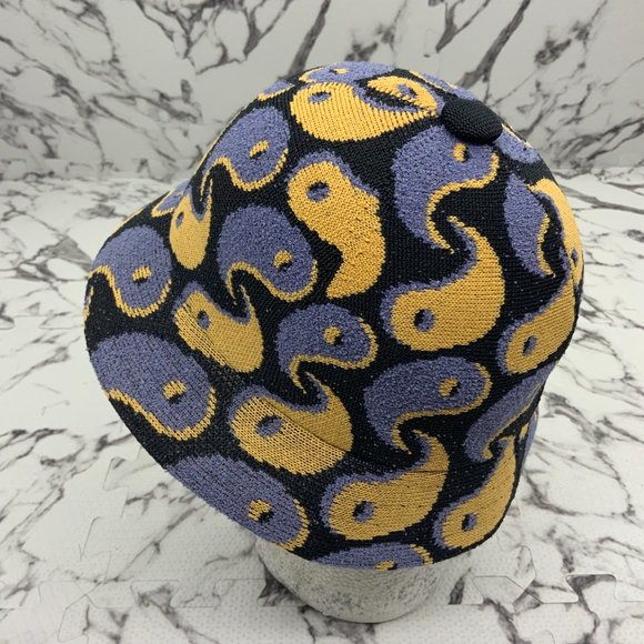 Men’s Kangol Black | Mustard | Purple 3D Balance Casual Bucket Hat - Picture 3 of 3